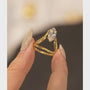 Marquise Cut Demi Fine 18K Gold Plated Ring