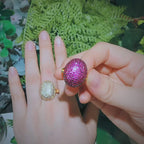 Micro Pave CZ Dome Ring