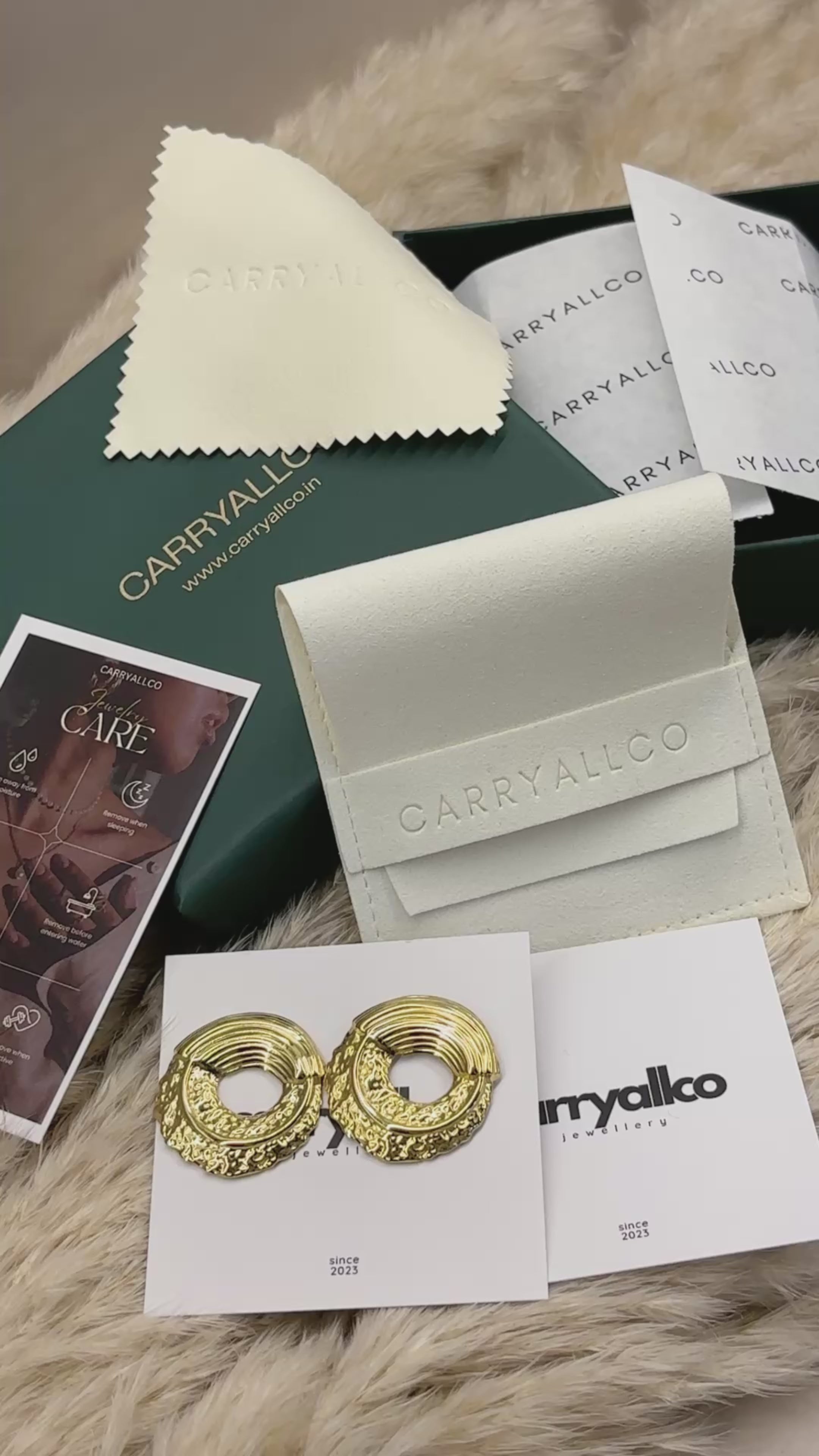 Carryallco Ethereal Hollow Statement Earrings