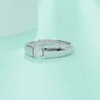 Moissanite Wedding Band 2ct Solitaire S925 Sterling Silver Ring