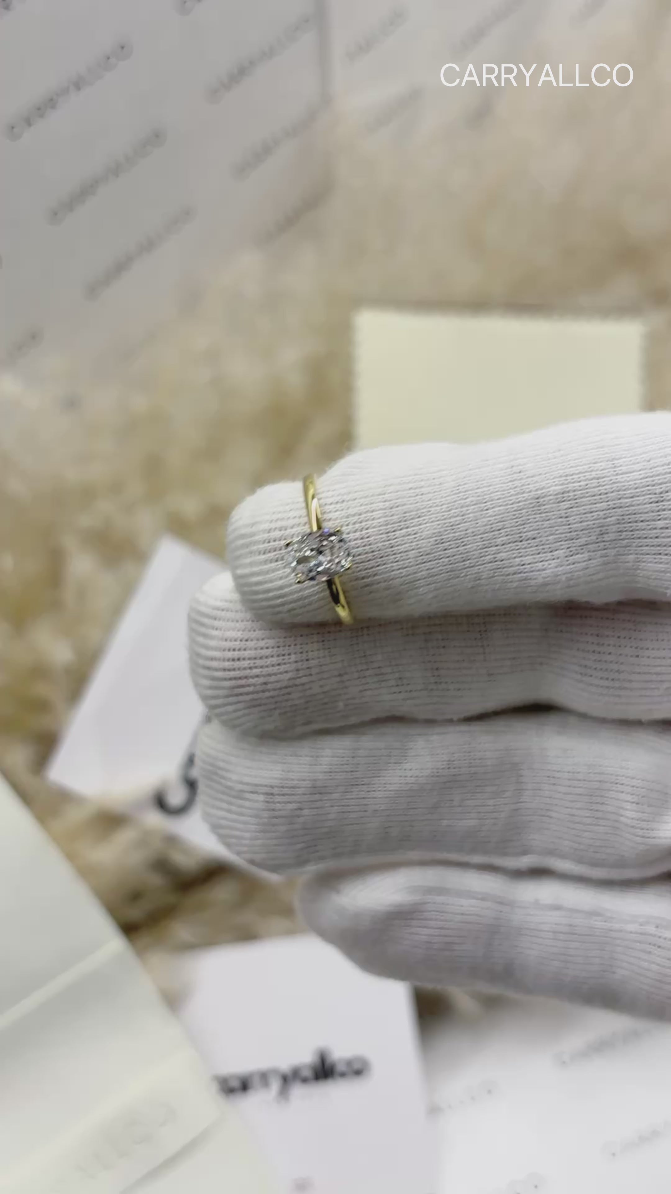 18K Gold-Plated Cobblestone Zirconia Ring